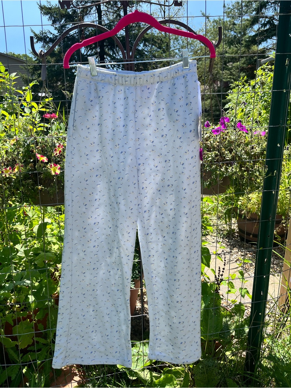 LoveShackFancy Esme French Terry Kids floral Floral Lounge Pants XXL new